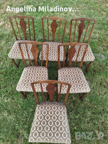 дъбови столове к-т 6 броя, снимка 1 - Столове - 46038735