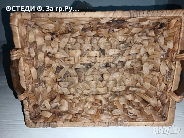 Плетен панер (ратан) , снимка 3 - Декорация за дома - 50927016