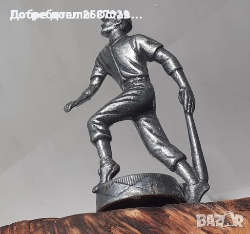 Работници, статуетка, фигура, пластика, патина, надпис и  спортист с бухалка, снимка 15 - Статуетки - 50029871