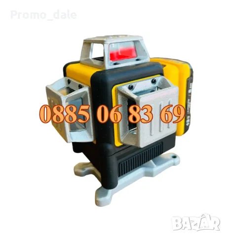 4D Лазерен нивелир с 16 линии с магнитна стойка за стени и тавани, снимка 3 - Измервателни инструменти - 49429508