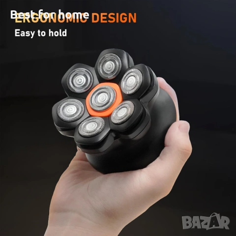 Maxgroom Самобръсначка за глава за плешиви мъже, 7D ,водоустойчива , снимка 6 - Машинки за подстригване - 53282656