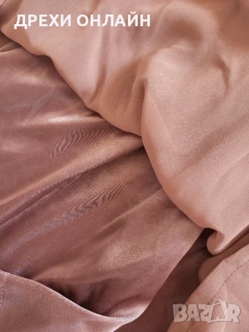 Елегантна кафява рокля , снимка 5 - Рокли - 50887260