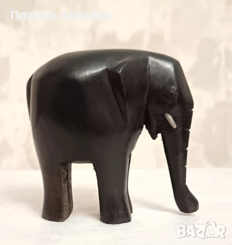 Дървени ръчно резбовани фигурки на слонове, снимка 4 - Антикварни и старинни предмети - 51802670