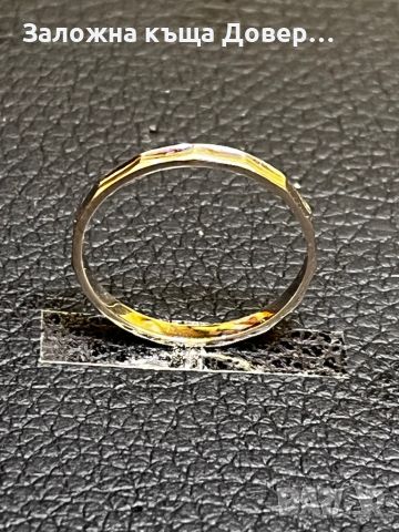 Халка пръстен златни 14 карата 585 бяло залто gold prasten halka , снимка 4 - Пръстени - 46409107