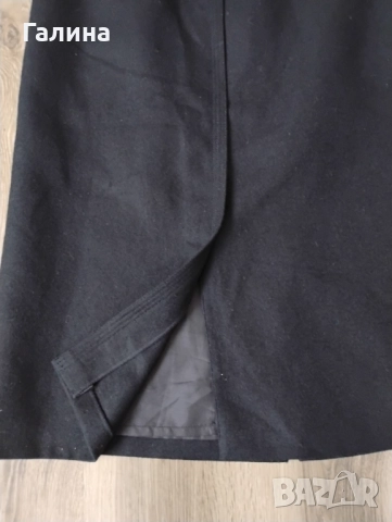 Черна вълнена пола, снимка 2 - Поли - 52789571