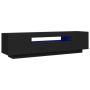 vidaXL ТВ шкаф с LED осветление, черен, 160x35x40 см(SKU:804428, снимка 1 - Шкафове - 45636549
