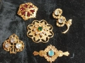 Старинни руски брошки с позлата , снимка 1