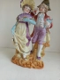Старинна, красива фигура от бисквитен порцелан, висока 20 см, снимка 2