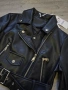 Ново уникално дамско черно кожено яке 2в1, снимка 9