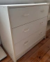 Бял скрин с 3 чекмеджета , снимка 2