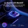 Bluetooth FM авто трансмитер/адаптер/42W PD+QC3.0/7 цвята LED подсветка/безжично повикване, снимка 5