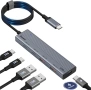 Aceele USB 3.2 Gen 2 Адаптер 10Gbps – 4-портов ултра бърз хъб с USB-C и USB-A, снимка 1