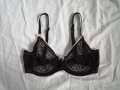 70DD прозрачен черен сутиен на сърчица CHANGE , снимка 1