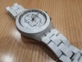 Swatch Full-Blooded White Skull SVCW4000AG – Irony Diaphane Chrono, 43mm, Swiss Made, снимка 3