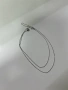Златно колие 14 карата бяло злато 1,28 грама , снимка 5