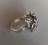 Масивен дизайнерски сребърен пръстен, снимка 1 - Пръстени - 46005050
