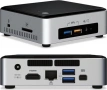 Intel NUC6i3SYH NUC Мини компютър i3-6100U 8GB RAM 256GB SSD Windows 10 Pro, снимка 1