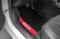 Комплект универсални автомобилни стелки Sparco с Червени кантове., снимка 2