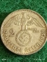 Сребърна монета 2 райхсмарки 1938г. Германия Трети Райх с Свастика за КОЛЕКЦИОНЕРИ 50058, снимка 2