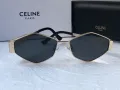 Celine 2024 дамски слънчеви очила ромб два цвята сребърни златни, снимка 9