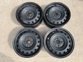 4 броя железни джанти+тасове за Toyota Yaris-Hybrid 15, снимка 6