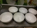 9 евро, за 6 броя големи купи, вместимост по 1,200 литра, порцелан, с етикет , снимка 1