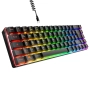 K208 Компактна TKL кабелна клавиатура RGB 69 клавиша – Черна НОВА, снимка 4