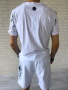 Мъжки комплект-тениска с къси панталони в бяло, снимка 2