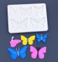 5 вида пеперуди пеперуда силиконов молд форма фондан шоколад декор украса, снимка 1