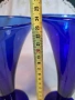 синя стъклена ваза кобалт 32/6, снимка 5