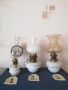 Стари газени лампи, порцелан и стъкло. , снимка 1