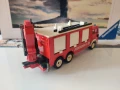 Метална количка SIKU Пожарна с кран Mercedes LKW 1:55, снимка 5