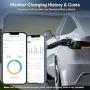 Ново Зарядно за EV с Приложение, 8М, 6-13A, 3.3kW кабел електромобил, снимка 2