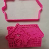 Приказна къща къщичка GINGER HOUSE пластмасов резец форма фондан тесто бисквитки, снимка 3 - Форми - 45210058