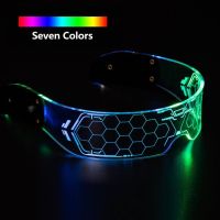 Светещи PARTY LED очила, режим в 7 цвята. Издръжливост на батерия: около 60 минути. Цвета на светлин, снимка 7 - Други - 45696497