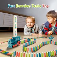 SYHLN Домино влак играчка за деца 3+ годишни, 180 бр. домино блокове, снимка 4 - Образователни игри - 45782474