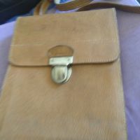 Командирска чанта от соца 1954г. естествена кожа 275х210мм като нова, снимка 2 - Екипировка - 45083094