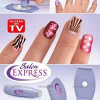 Комплект за маникюр Salon Express Nail Art Stamping Kit, снимка 2 - Други - 45905302