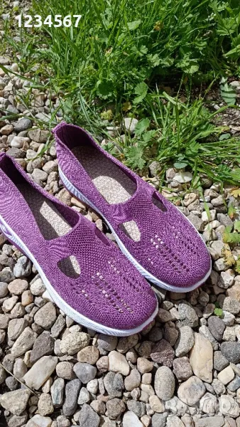 Дамски обувки 38 номер, лилави, снимка 1