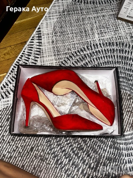 Дамски токчета Nine West, червени, снимка 1