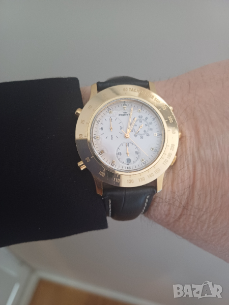 Оригинален швейцарски винтидж дрес часовник Fortis, бартер, снимка 1