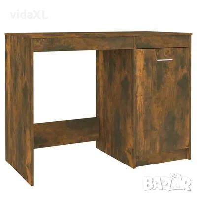 vidaXL Бюро, опушен дъб, 100x50x76 см, инженерно дърво（SKU:815486）, снимка 1