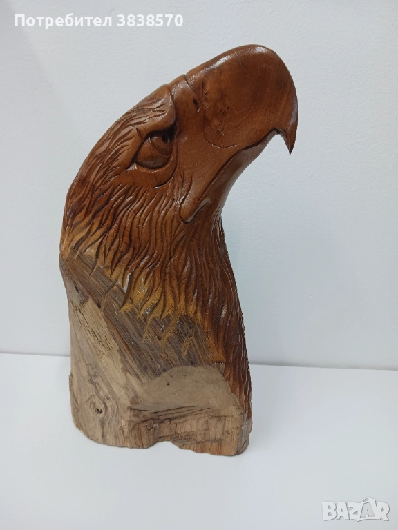 Статуетка глава на орел , снимка 1