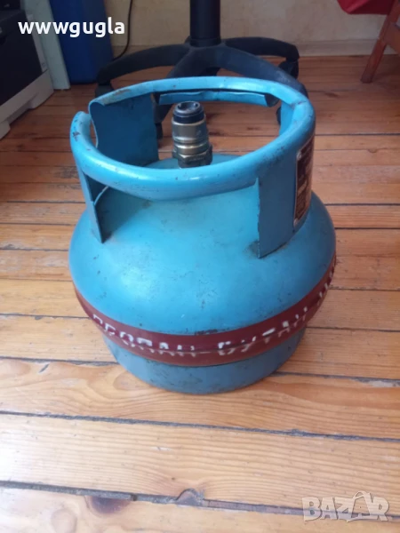 Бутилка за газ 4кг., вентил, маркуч 2 м комплект, снимка 1