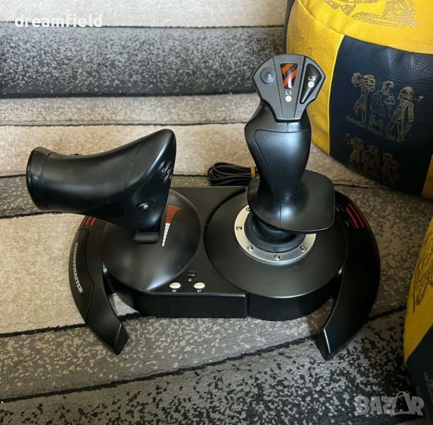 Thrustmaster Flight Hotas X Joystick Throttle Stick Джойстик Дросел, снимка 1