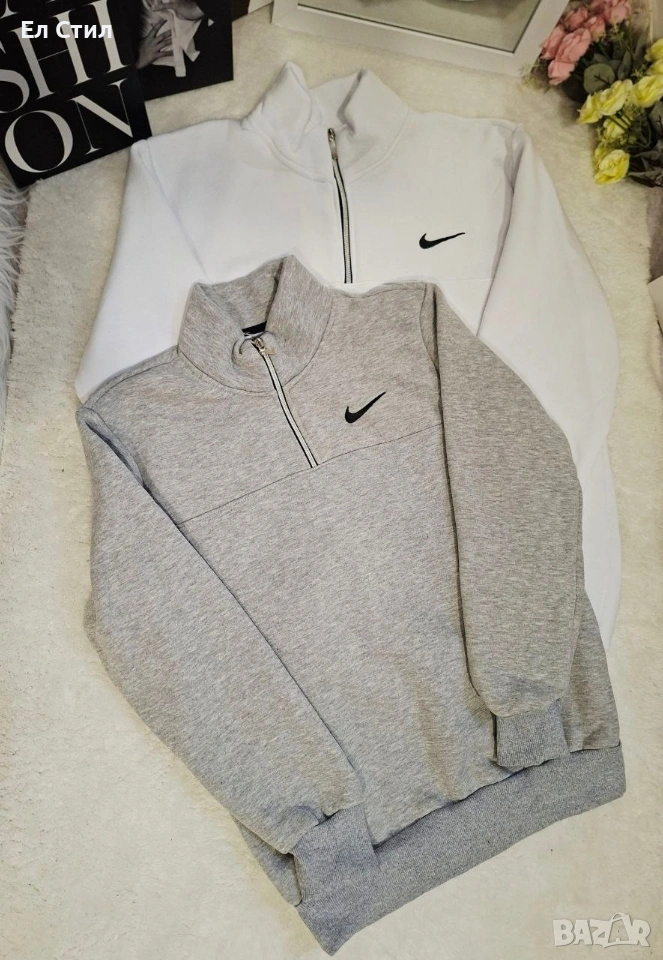 🌸Ватирани суитчъри Сиво М ХХЛ, снимка 1