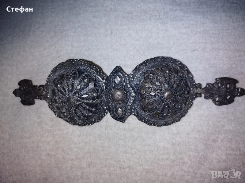 Сребърна филигранна пафта., снимка 1
