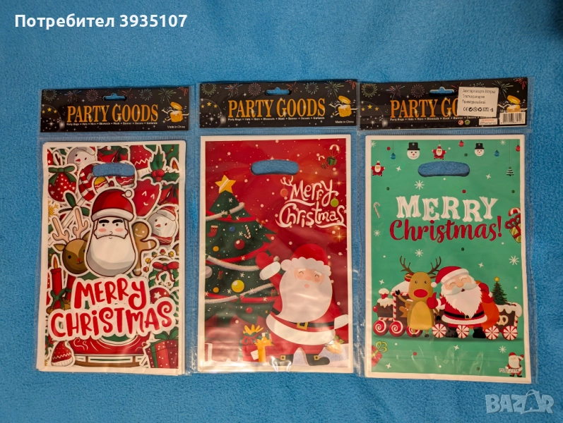 Коледни найлонови торбички, снимка 1