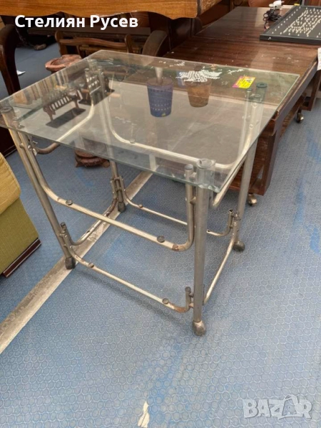 160911   стъклена холна маса / масичка с колелца -цена 20лв или 10,23евро  смр  с 1 стъкло   НЕ се п, снимка 1