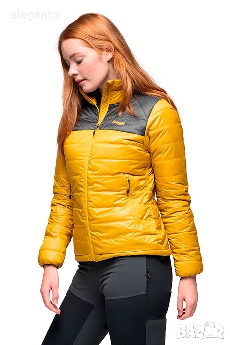 Висок клас дамско хибридно пухено яке  Bergans Rabot365 Down 700CUIN  Light W Jacket Mustard Yellow , снимка 1